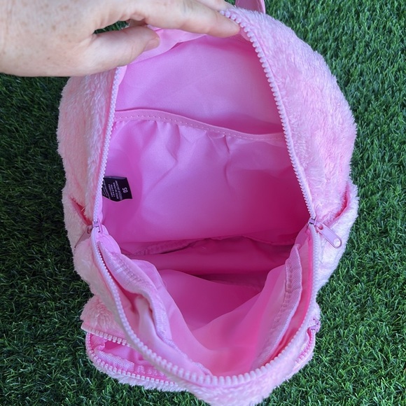 MELANIE MARTINEZ Portals Fuzzy Pink Backpack with Zipper Closure - Picture 6 of 13